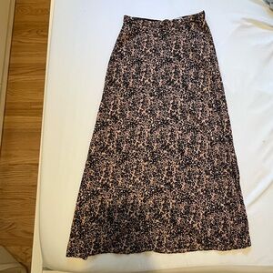 Aritzia Wilfred Animal Print Long Skirt